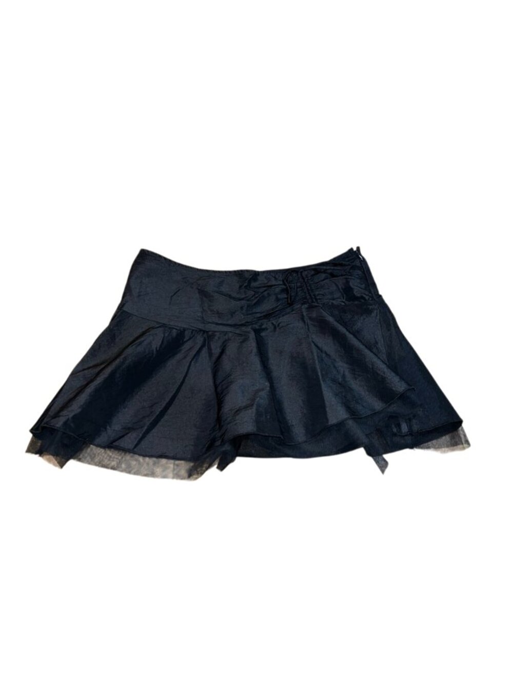 Oops Black Tulle Mini Skirt Size Large